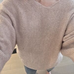 Elegant Women's Sweater in Warm Beige